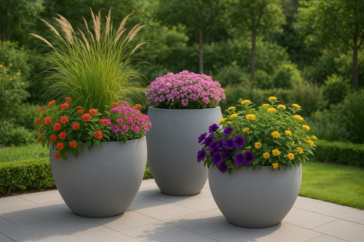 Welche Blumen fuer grosse Gartentoepfe waehlen?