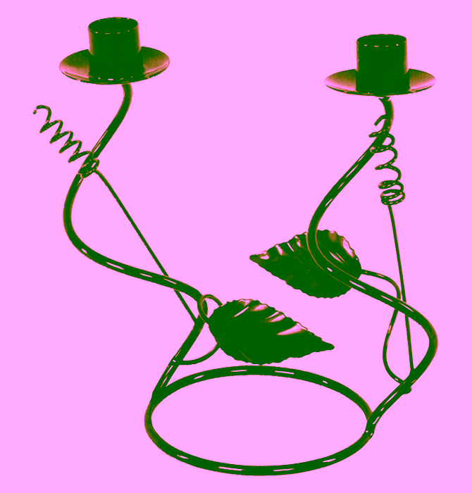 Dekorativer Kerzenständer aus Metall – Kerzenständer Klein :: Versanis