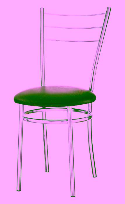 Küchenstuhl aus Metall - gepolstert » Online kaufen | Versanis