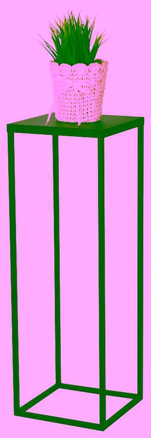 Blumenbeet. Metall-Pflanzenständer 80 cm.