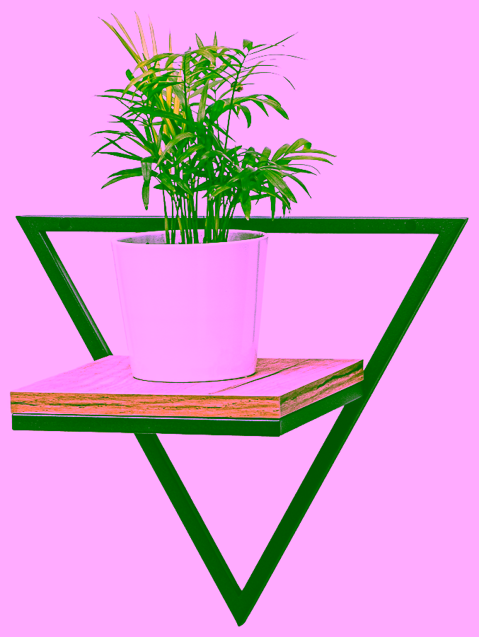 Mauerdreieck Blumenbeet mit Brett