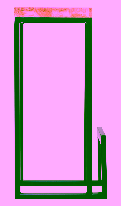 Barstuhl aus Metall, Modell:511