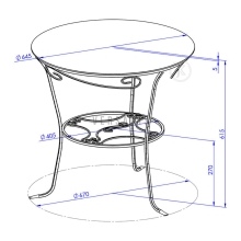 Beistelltisch Glas Kaffeetisch Modell:145