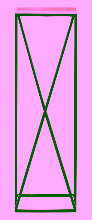 Blumenbeet, diagonaler Pflanzenständer Modell:519