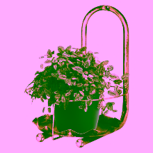 Blumenbeet für einen Modell:120