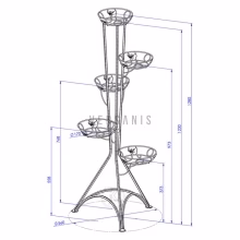 Blumensäule aus Metall Modell:130