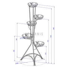 Blumensäule aus Metall Modell:130