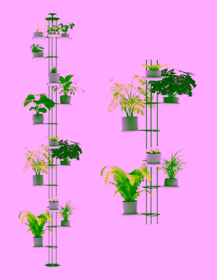 Teleskopisches Blumenbeet für 11 Pflanzen