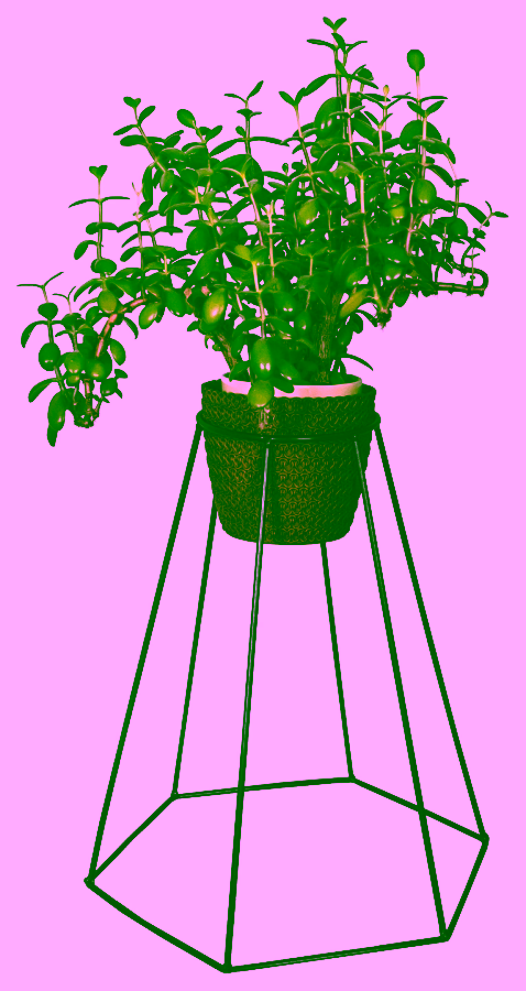 Blumenständer aus Metall - HÖRNCHEN