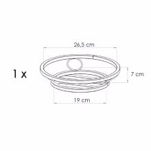 Blumenständer Metall niedrig Modell:138