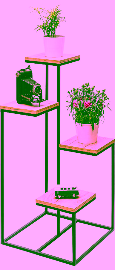 Blumenkübel, moderner Pflanzenständer - 4 Ebenen