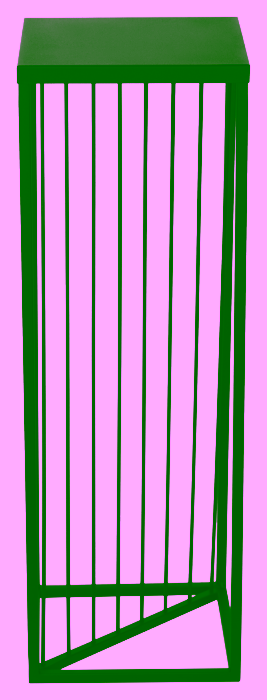 Metallblumenbeet für eine Pflanze. Dekorativer Blumenständer LOFT - 70 cm.