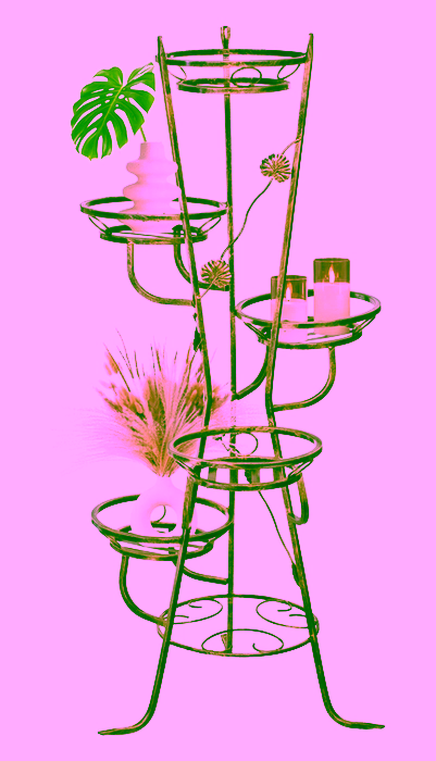 Metall Blumenständer 5 Ebenen