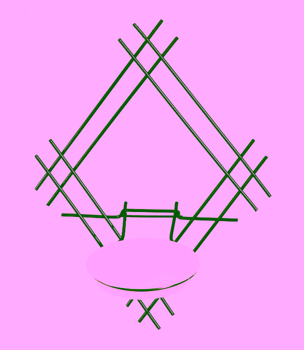 Blumenwandhalter Stahl mit Modell:82