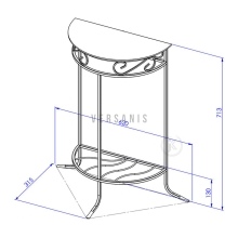 Couchtisch mit Glasplatte Modell:77