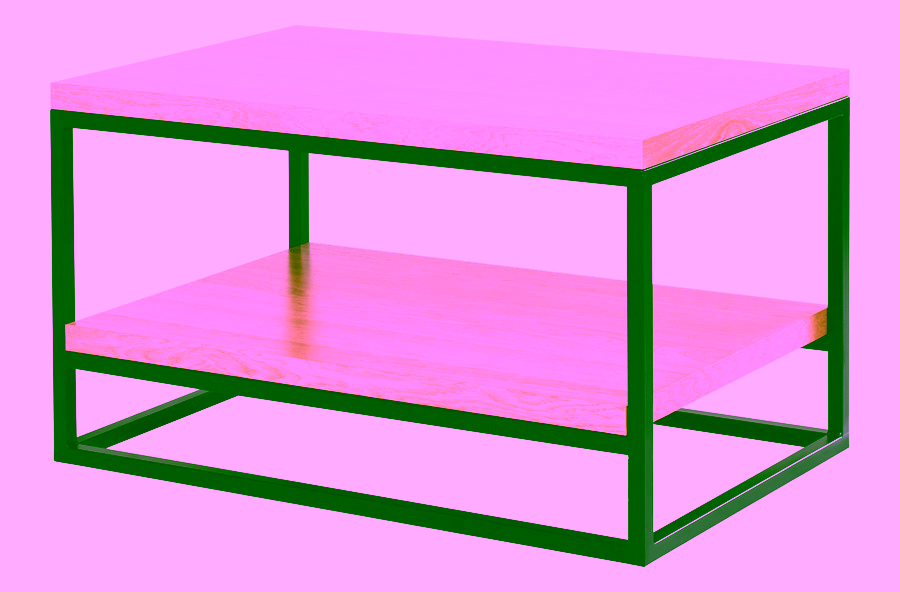 Couchtisch mit zwei Modell:500