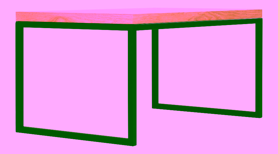 Couchtisch. Rechteckige Bank Modell:501