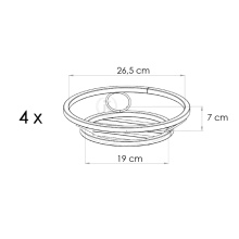 Dekoratives Metallblumenbeet für Modell:287