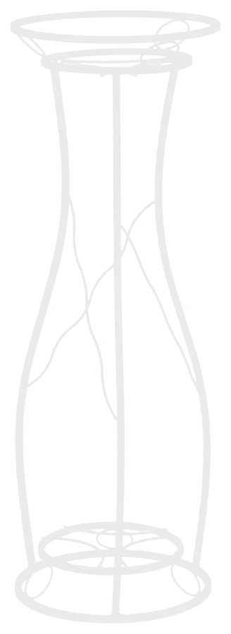 Einzelblumenbeet aus Metall Modell:247