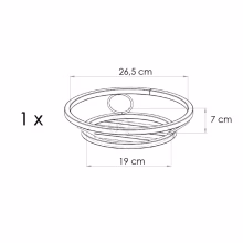 Einzelblumenbeet aus Metall Modell:247