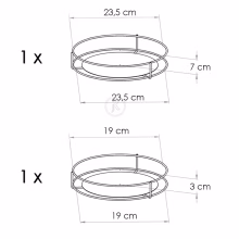 Gedrehtes Metallblumenbeet für Modell:5A