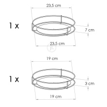 Gedrehtes Metallblumenbeet für Modell:5A