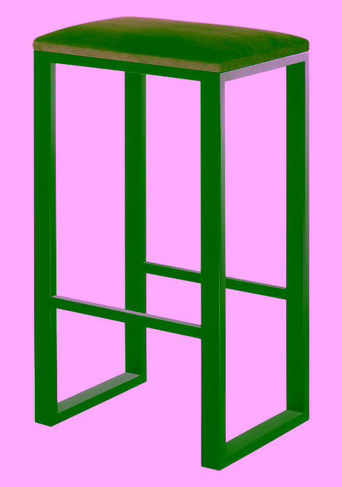 Hocker. Barstuhl aus Metall