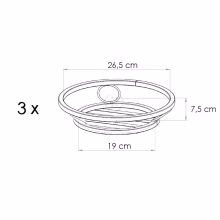 Kaskadenblumenbeet für drei Modell:142