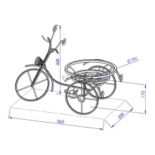 Kleines Blumenfahrrad aus Modell:134