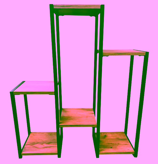 Modernes, kaskadenförmiges Loft-Blumenbeet für 6 Pflanzen.