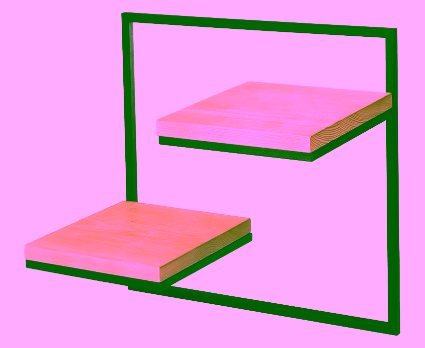 Metall-Wandblumenständer mit Ablagen Modell:682