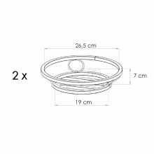 Metallblumenbeet für zwei Modell:322