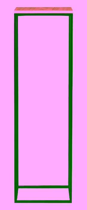 Metallblumenbeet, gerader Pflanzenständer Modell:516