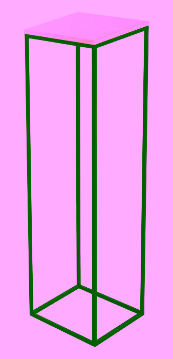 Metallblumenbeet, gerader Pflanzenständer Modell:516