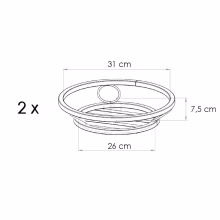 Metallblumenbeet - größere Modell:418