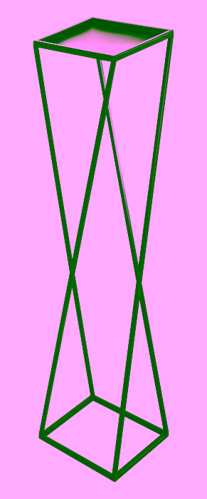 Metallblumenbeet, schräger Ständer Modell:515