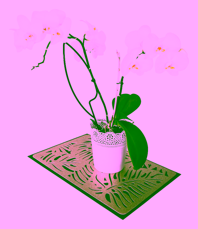 Metallstütze für Topfpflanzen - BLATT