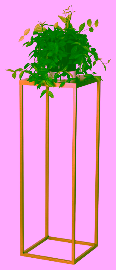 Stehendes Blumenbeet aus Metall. LOFT 70 cm Pflanzenständer.