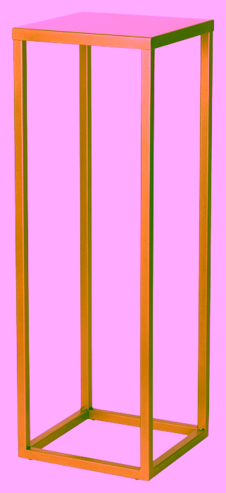 Pflanzenständer aus Metall. Blumenbeet 70 cm in Boden Stil