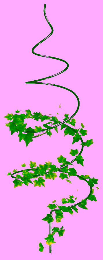 Rankhilfe Metall Spiralform - 60 cm.