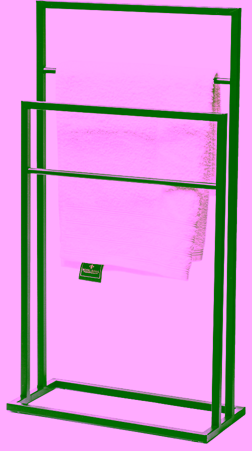 Robuster, metallener Handtuchständer - 2 Arme