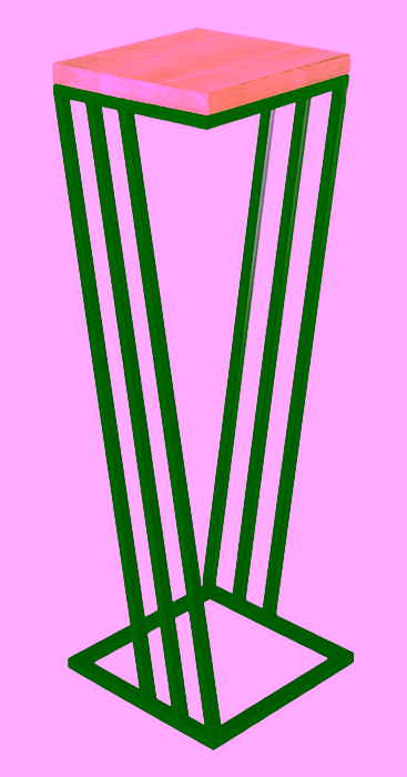 Schräger Metall-Blumenständer 60 Modell:684