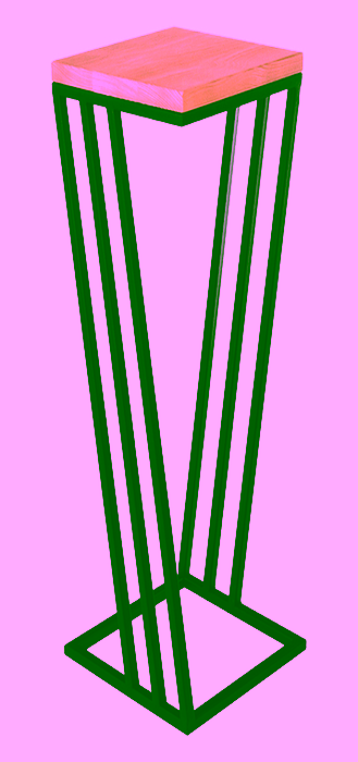 Schräger Metall-Blumenständer 70 Modell:685