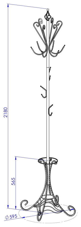 Stehender Kleiderständer Modell:156