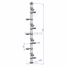 Teleskopisches Blumenbeet für Modell:6