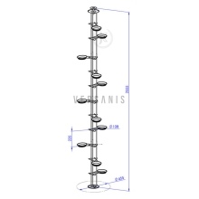 Teleskopisches Blumenbeet für Modell:6