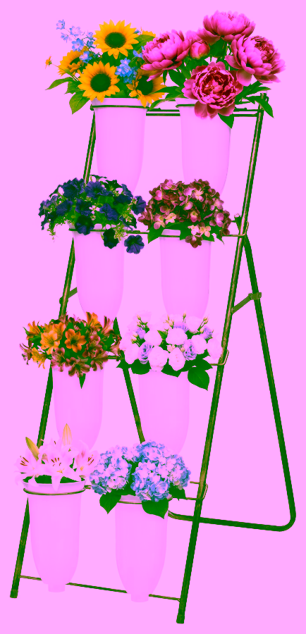 Vasenständer Metall 8 Vasen