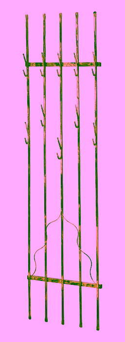 Wandgarderobe Metall schmal