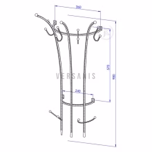 Wandhalterung aus Metall Modell:44